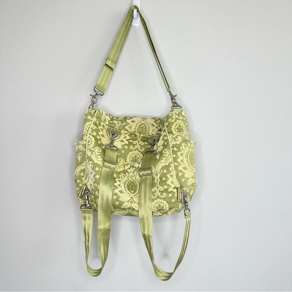 Petunia Pickle Bottom Paisley Lime Green Diaper Bag - Picture 3 of 8